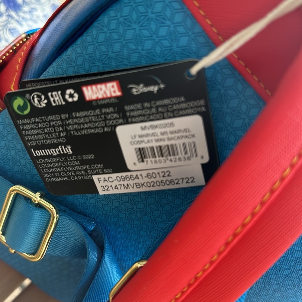 LOUNGEFLY MARVEL Ms. Marvel Cosplay Mini Backpack - Picture 16 of 16